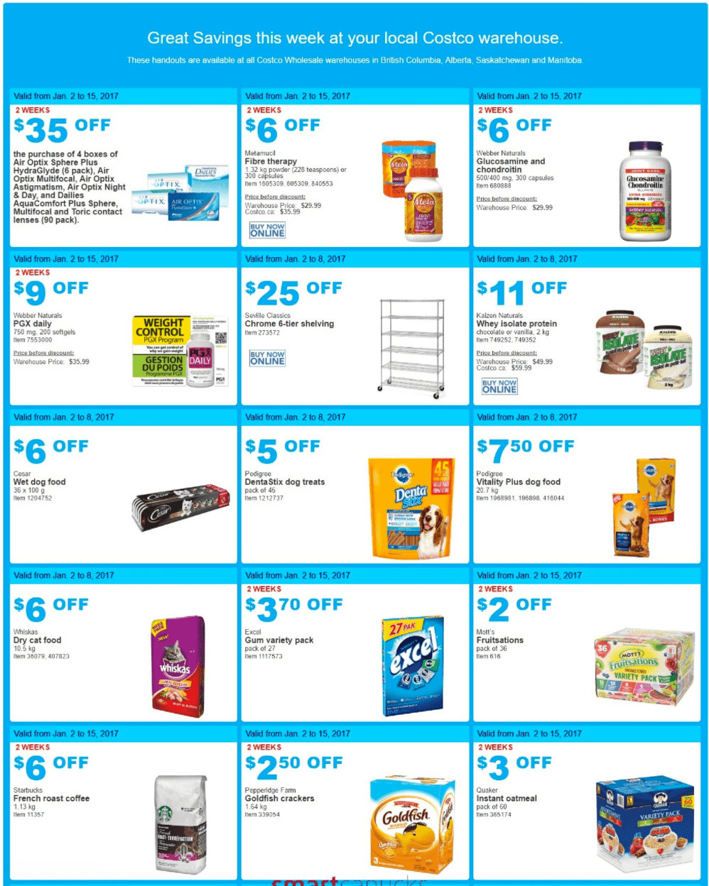 Costco Canada Weekly Instant Handouts Coupons/Flyers For Western: British  Columbia, Alberta, Saskatchewan & Manitoba, From February 22 To 28 -  Canadian Freebies, Coupons, Deals, Bargains, Flyers, Contests Canada  Canadian Freebies, Coupons, Deals