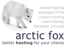 Arctic Fox Hosting: PHP / LiteSpeed Hosting for Developers and Clients Arctic Fox Hosting: PHP / LiteSpeed Hosting for Developers and Clients