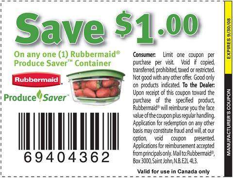 Canadian Coupons: Rubbermaid