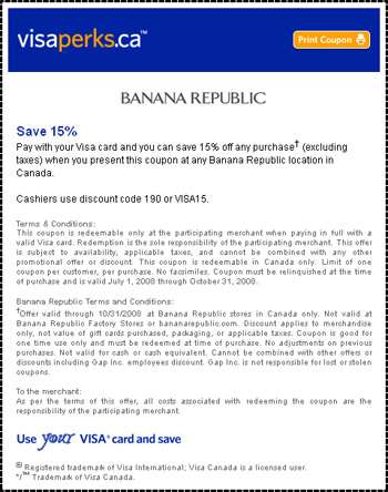 banana republic  coupon