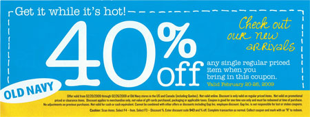 Old Navy Canada Coupon