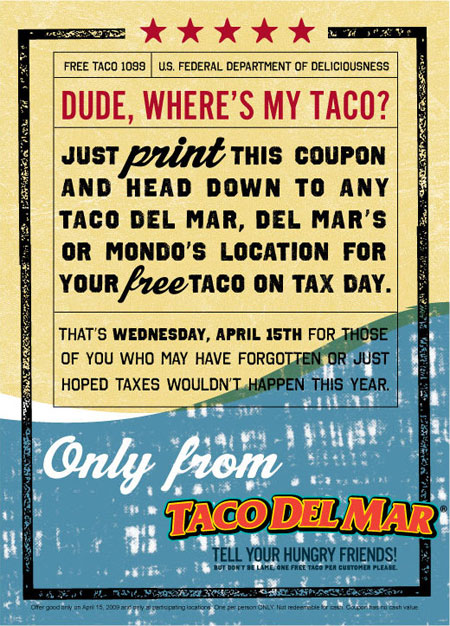 free taco coupon