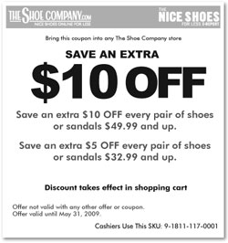 The Shoe Company Canada COupons