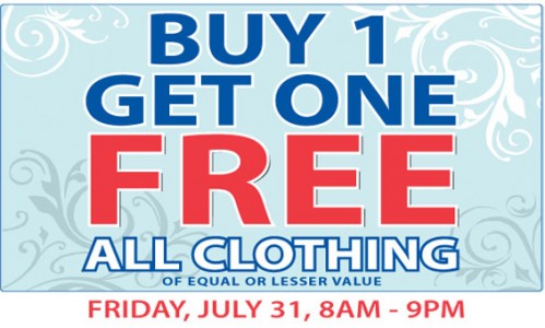 buy one get one free clothes