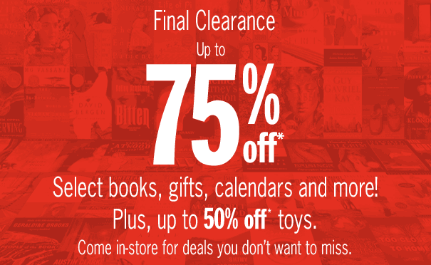 Canadian Deals Chapters Indigo In Store Final Clearance Up To 75 Canadian Deals Chapters Indigo In Store Final Clearance Up To 75
