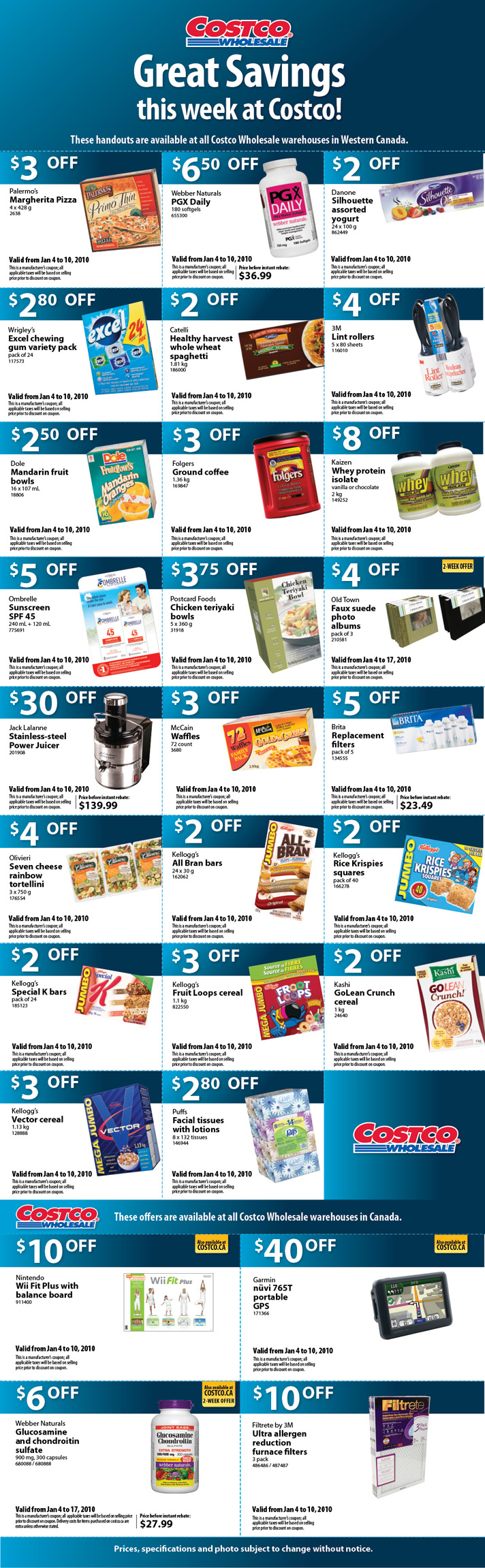 Canadian Coupons This Week's Costco Instant Savings Coupons Canadian