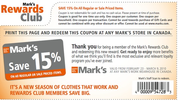 Mark's Work Wearhouse: 15% off coupon - Canadian Freebies, Coupons, Deals,  Bargains, Flyers, Contests Canada Canadian Freebies, Coupons, Deals,  Bargains, Flyers, Contests Canada