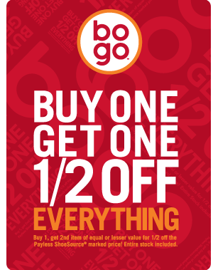 Payless Shoesource: Buy One, Get One 