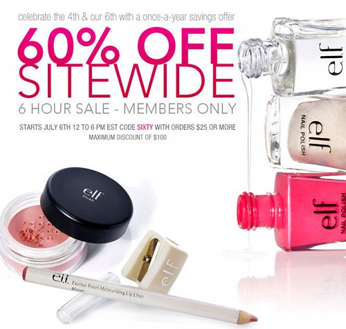 ELF Cosmetics Canada sale