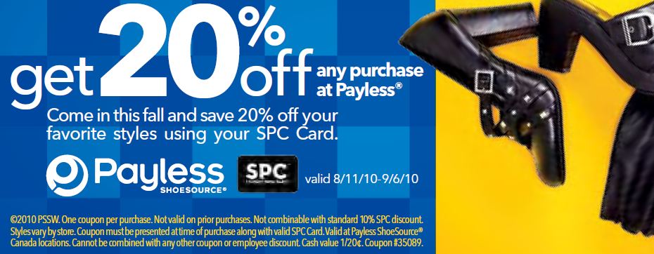 grocery coupons canada. Payless Coupons Canada 2010