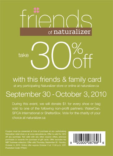 Naturalizer Printable Coupon July 2012