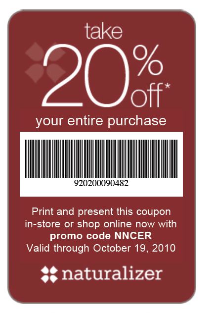 Naturalizer Coupon Printable