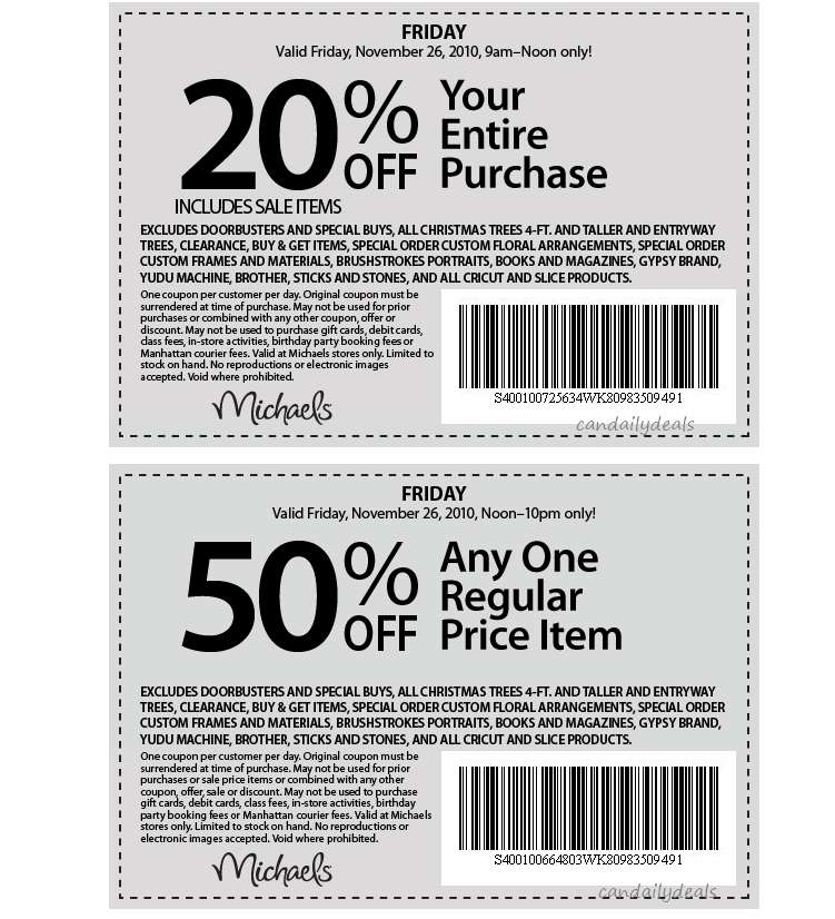 michaels coupon january 2011. this printable coupon.