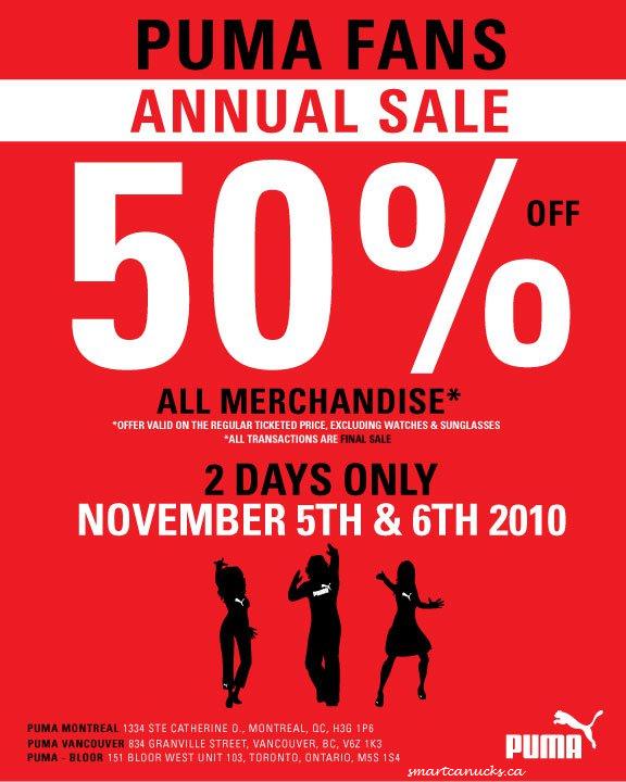 Puma Fans Annual Sale: 50% Off Your 