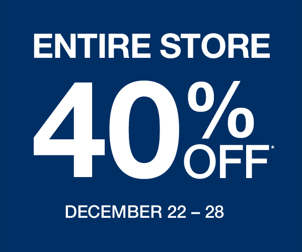 gap 40 off in store