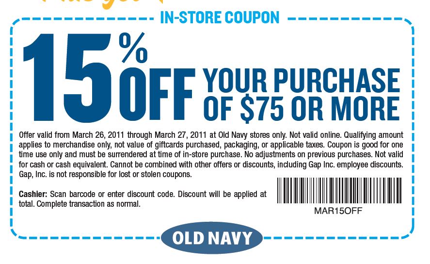 old navy printable coupons april 2011. Also theres a printable coupon