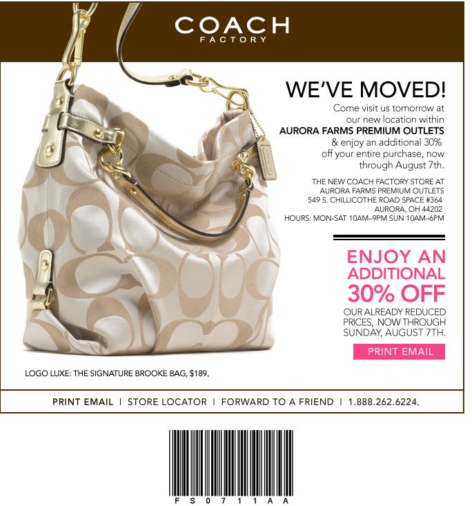 coach outlet coupon