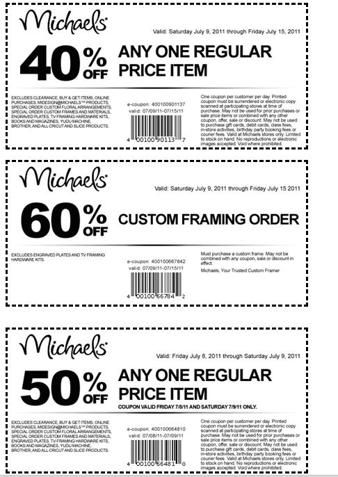 Michaels Coupons 2013 - Michaels Printable Coupon