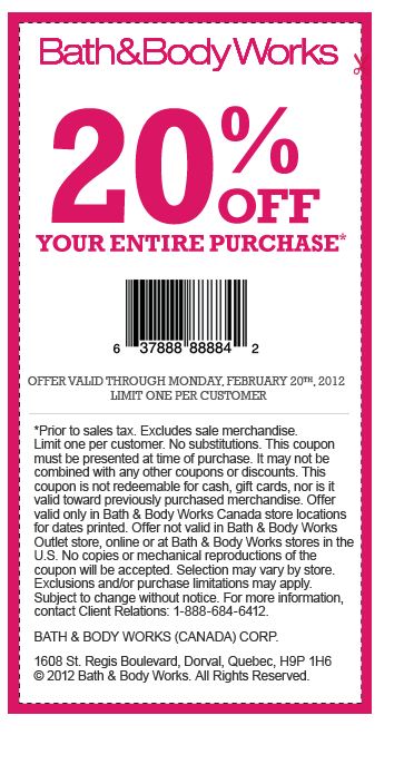 bath and body canada coupons