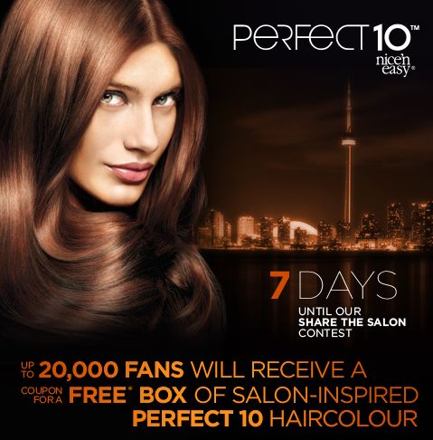 Canadian Freebie: Clairol Perfect 10 Hair Colour (February 22-25