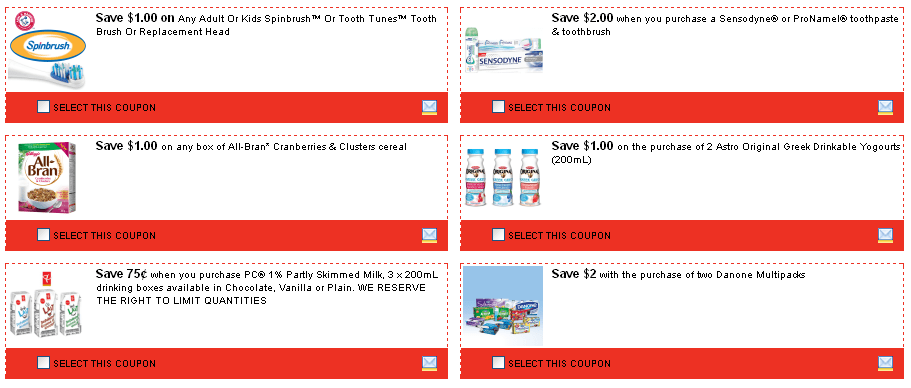 Real Canadian Superstore are now offering Coupon Zone coupons printed directly from their site using the smartsource printer.