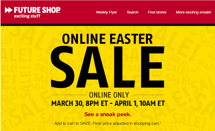 Future Shop Easter Sale