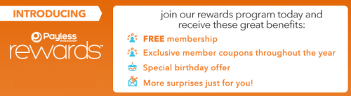 Sign up for a free Payless Rewards card in-store or online and receive ...