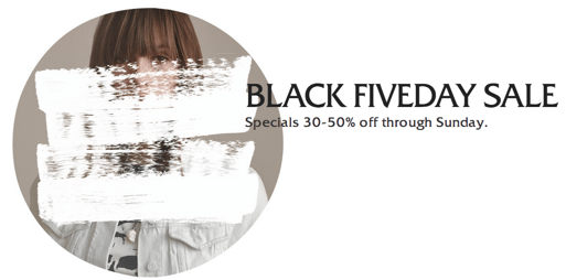 Aritzia Canada Black Fiveday Sale