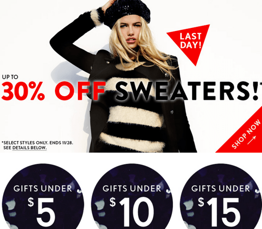 Forever 21 Black Friday Sale 2013