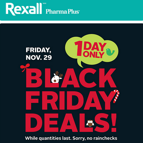 Rexall Drugstore Canada Black Friday Deals