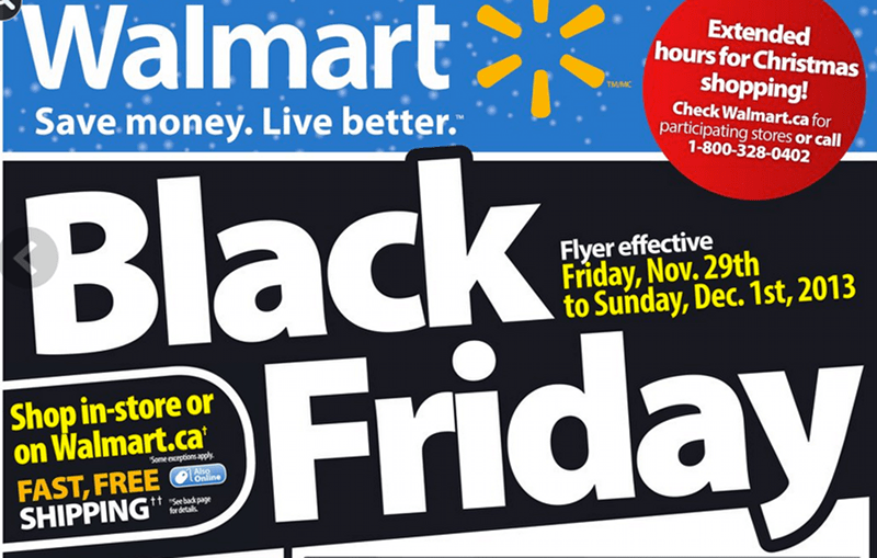 Walmart Canada Black Friday Flyers, Sales & Deals 2013 Detailed Guide