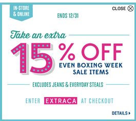 Old Navy Canada has Boxing Week Mega Sale. Hurry, this offer is valid ...