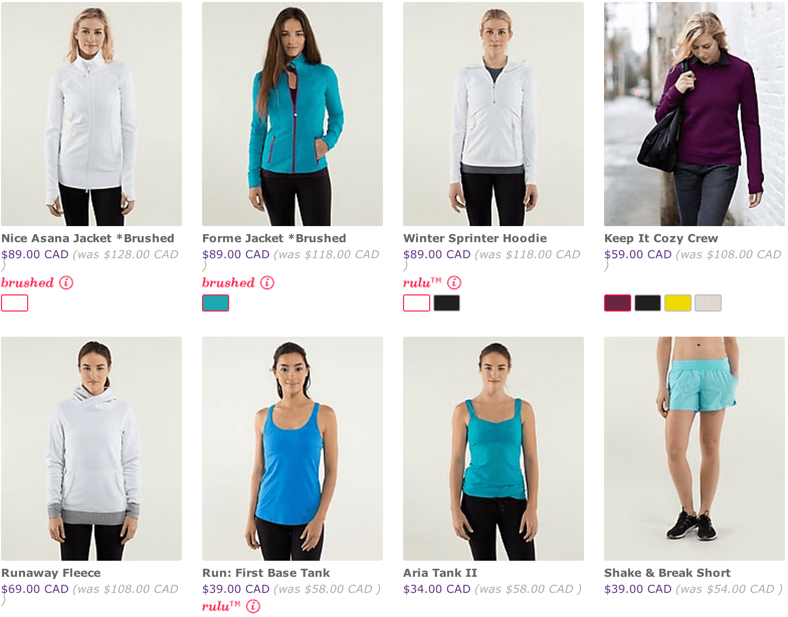 Lululemon Canada: Men and Women Clearance Sales + Free Standard Shipping | Canadian Freebies ...