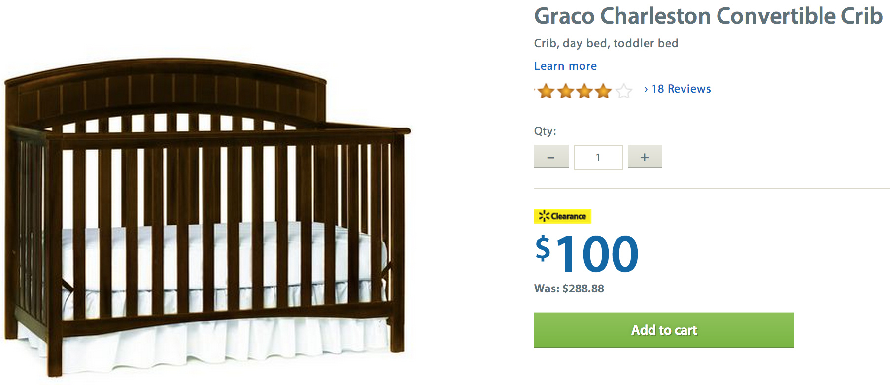 walmart baby cribs clearance images