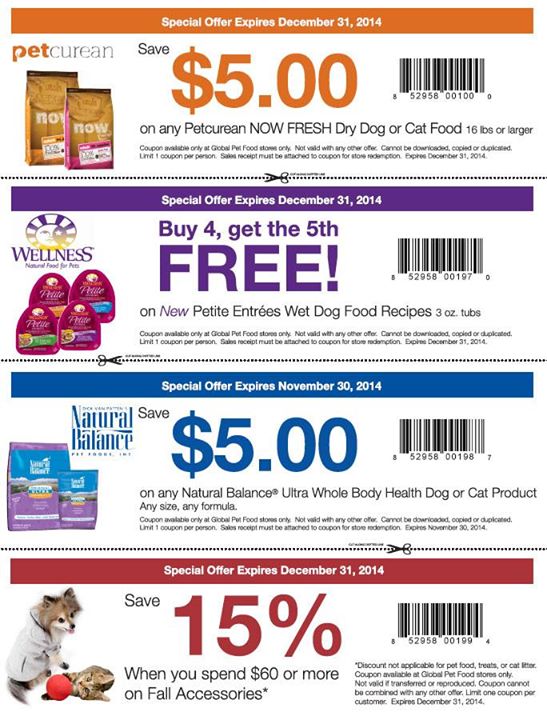 Global Pet Foods Canada New Printable Coupons Save on Pet Food, Fall