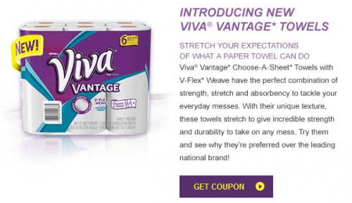 Viva Paper Towels Printable Coupons