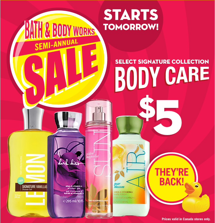 Bath & Body Works Canada Boxing Day/Week Sale & Coupon Canadian