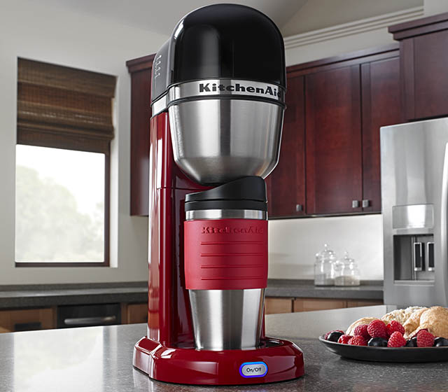 KitchenAid 4-Cup Personal Coffee Maker, Empire Red: $50 ...
