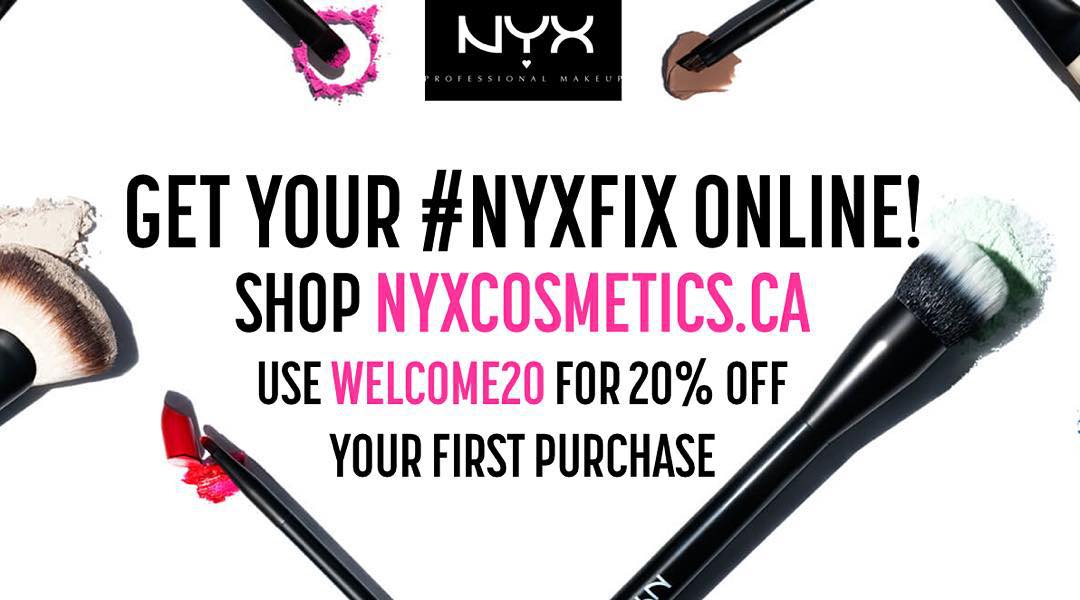 NYX Cosmetics Canada Now Offering Online Shopping + Promo Code