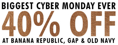 Gap Old Navy Banana Republic Early Cyber Monday 2015 Sale: Save 40%