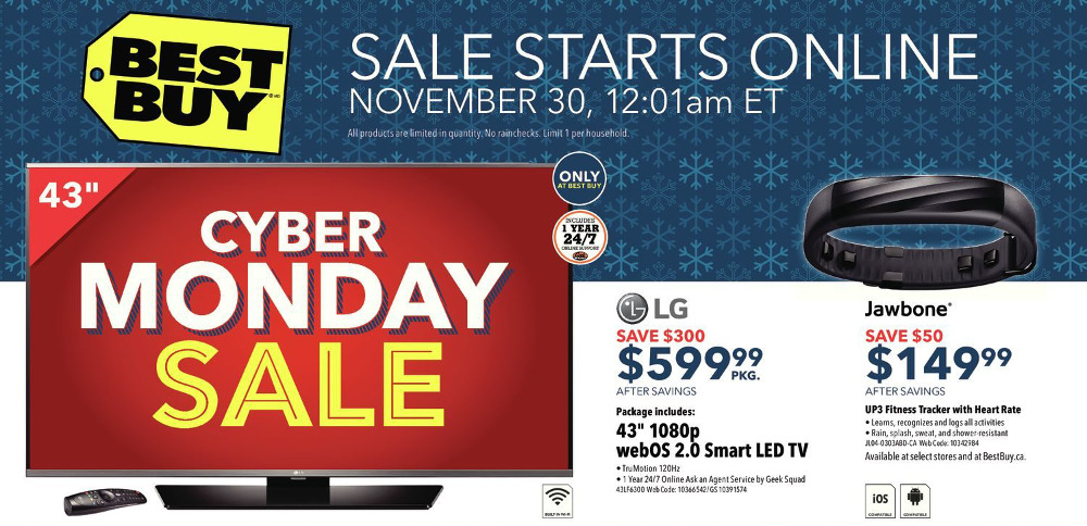 Best Buy Canada Cyber Monday Flyer Deals 2015 | Canadian Freebies, Coupons, Deals, Bargains ...