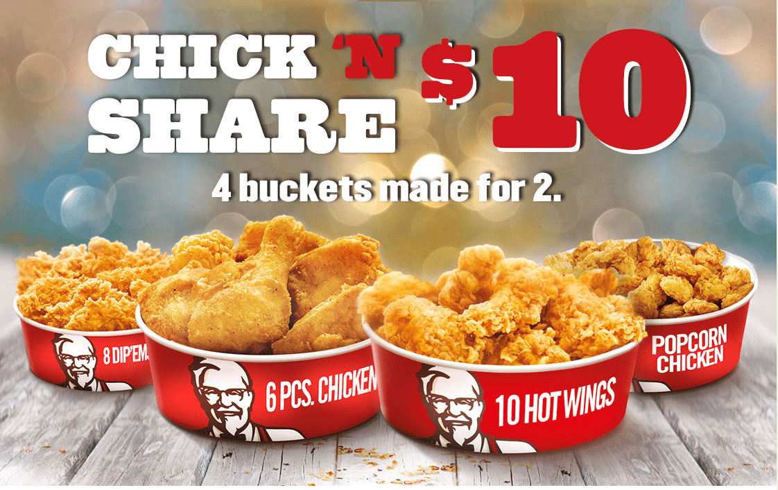 KFC Canada Colonel’s Club Weekly Deals Get Chick’N Share For 10.00