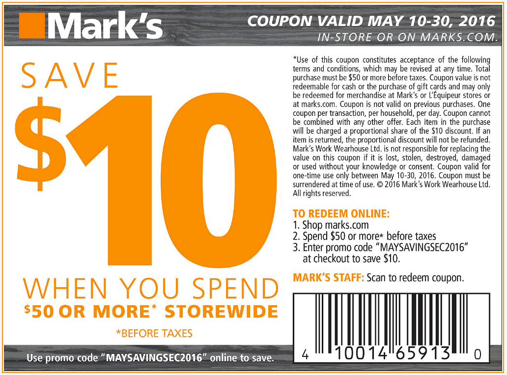 Mark's Canada Deals Save 30 off Capris & Shorts, All Levis Jeans are