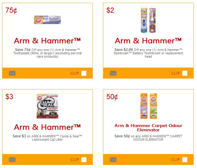 Canadian Coupons Save 3 On Arm Hammer Clump Seal Cat Litter 
