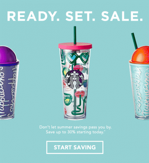 gymnastics tumblers promo code Canada Save  off up Clearance to 30 Summer Starbucks Sale: