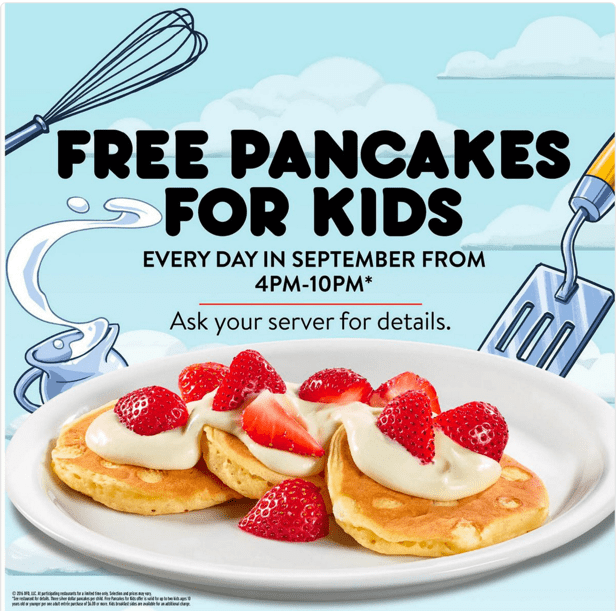 Denny's Canada Offers FREE Pancakes For Kids! Canadian Freebies