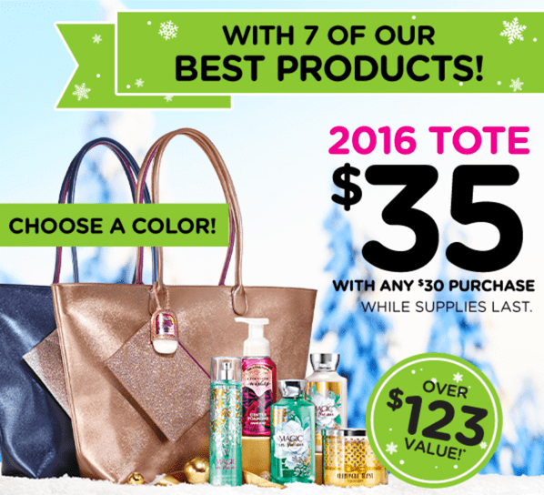 Bath & Body Works Canada Black Friday 2016 Deals: Entire Store, Buy 3, Get 3 FREE + 2016 Tote ...