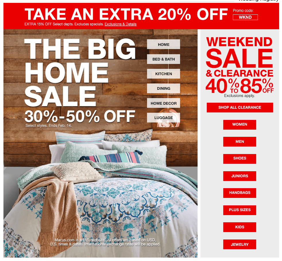 Macy’s Canada Clearance Sale: Save 40% to 85% Off + Extra 20% Off With Promo Code ...
