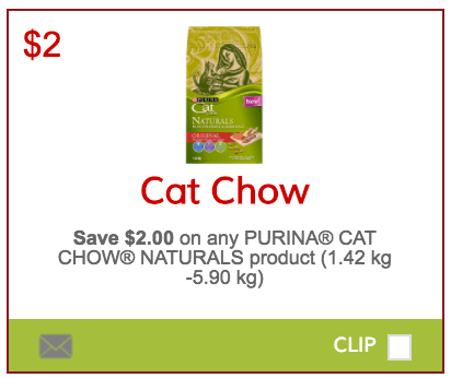 Canadian Coupons: Save $2 Off Any Purina Cat Chow Naturals Product