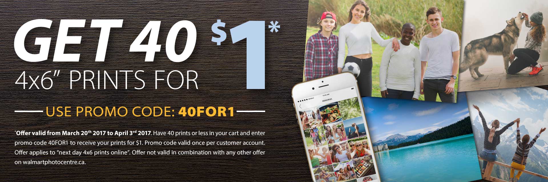 Walmart Photo Centre Canada Get 40 4×6 Photos For Just 1 Canadian